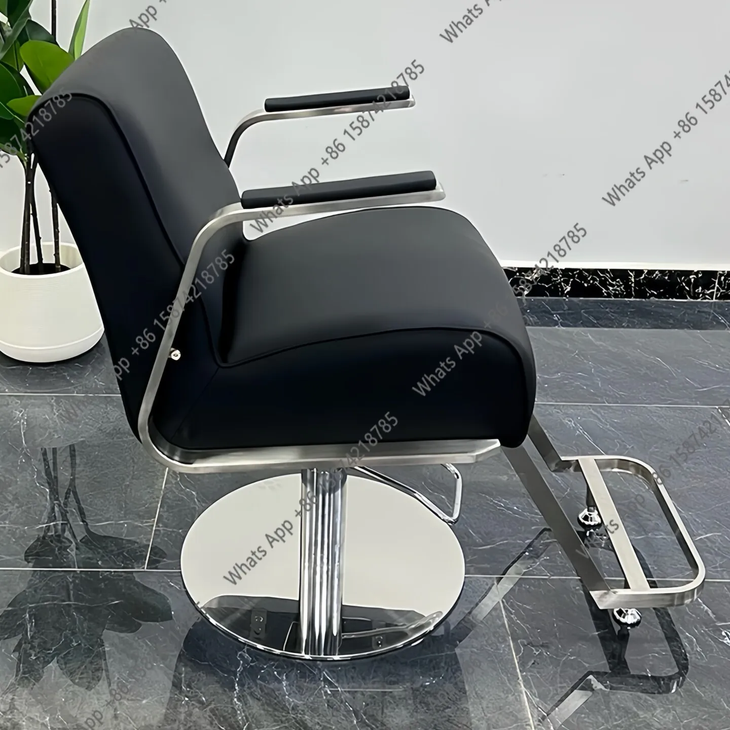 Barber shop chair hair salon special simple hair cutting chair hair salon perm and dyeing chair lift rotating seat