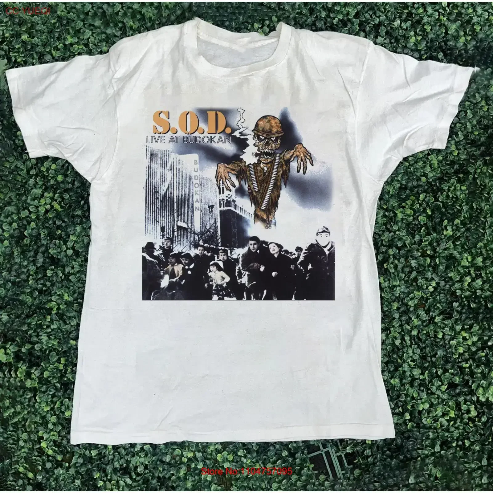 Live at Budokan Album S O D Stormtroopers of Death T Shirt Full Size SU281 vintage Washed graphic Unisex Stretched