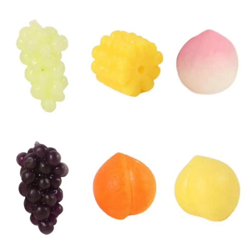 Artificial Grapes Squeeze Sensory Toys Fidget Toy Corn Simulation Fruit Model Simulation Food Pretend Play Squeeze Peach Toy Boy