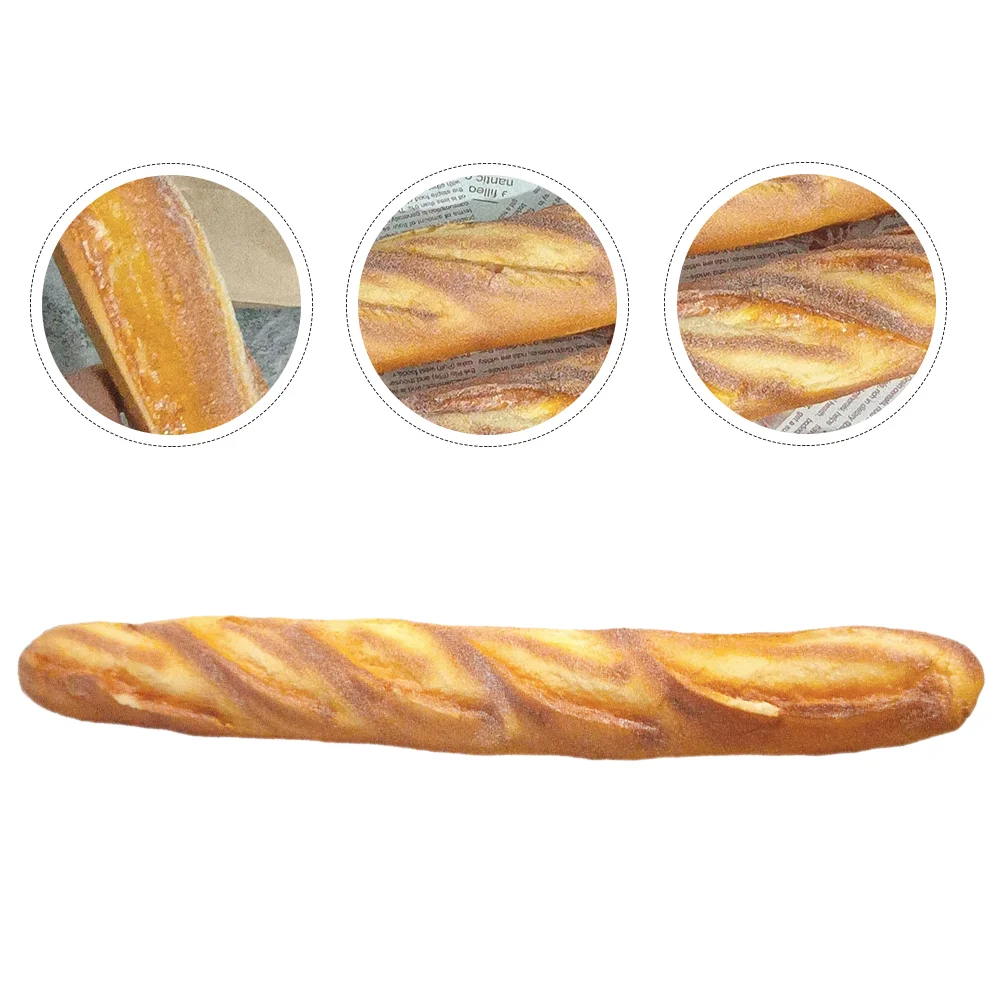 

Decor Toys Imitation Baguette Fake Bread Ornament Baking Model Prop Shop Decorate Simulation Food Foods