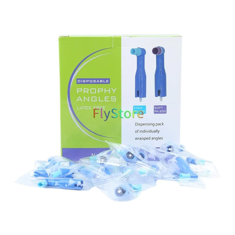 100pcs Blue Dental Disposable Pro Angle Prophy Angles Cup New