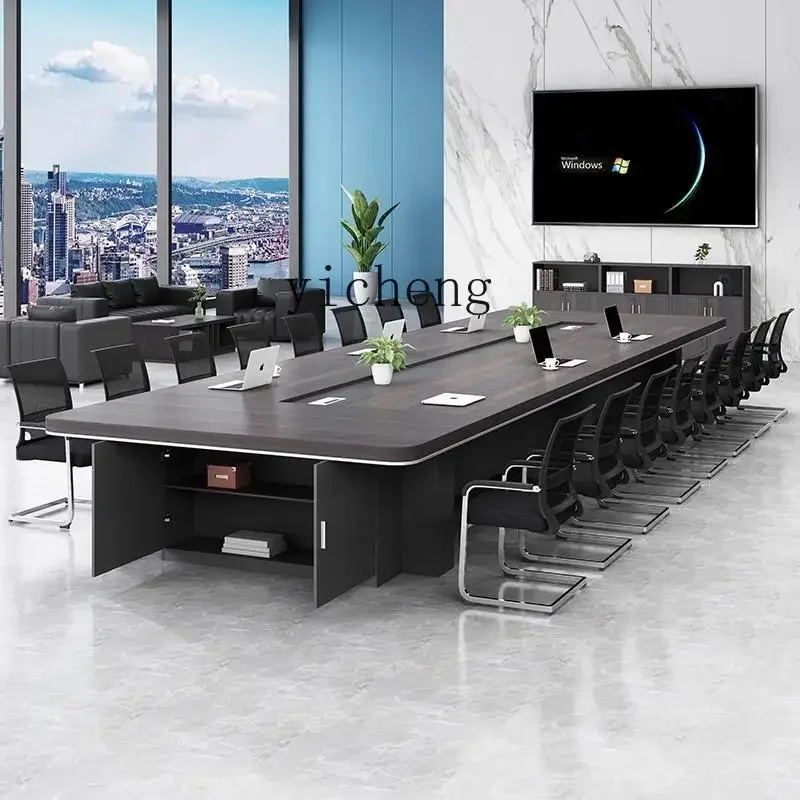 DSA  conference long table simple modern large reception negotiation training strip board meeting room table and chair