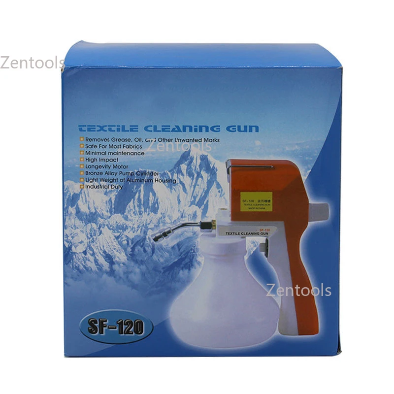 عالية الجودة SF-120 الكوع بندقية رذاذ لإزالة التلوث النسيج الكوع رذاذ تنظيف بندقية رذاذ كهربائية تنظيف