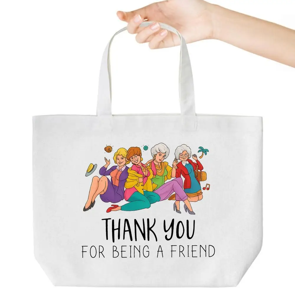 

BFF Tote Bag. "Thank You for Being a Friend" design for school, work & shopping.