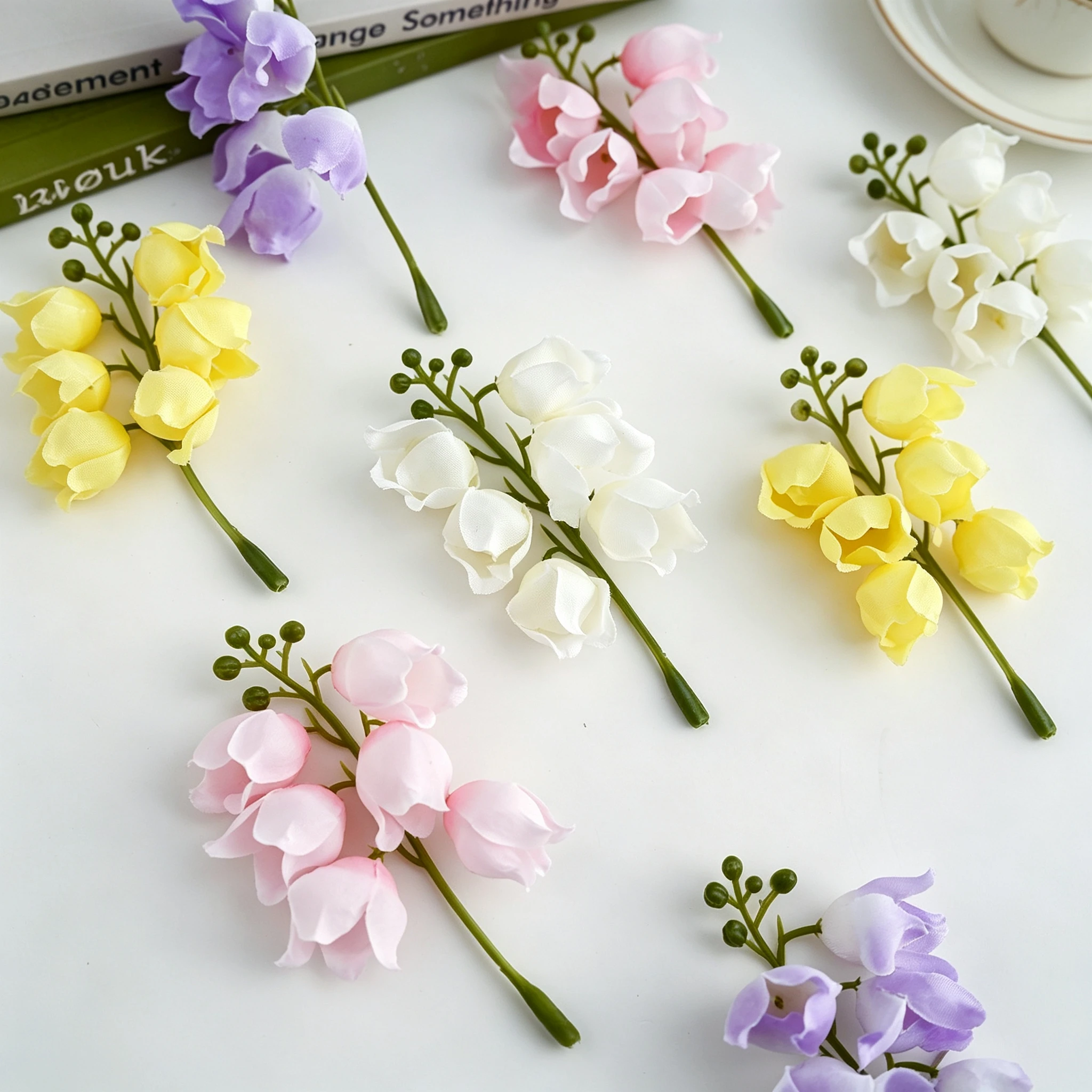 10/20 Stück künstliche Blumenköpfe aus Seide, Canterbury Bell, für Zuhause, Zimmer, Tischdekoration, Hochzeitskranz, Garten, Hof, Bogen, DIY-Geschenk, Süßigkeitenbox – Detail 4