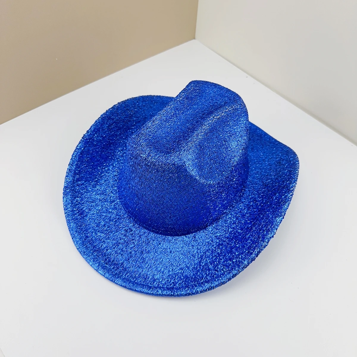 Gold Western Denim Hat for Women, Woolen Stage Hat, New Flipper Hats for Holiday, Party Decorations