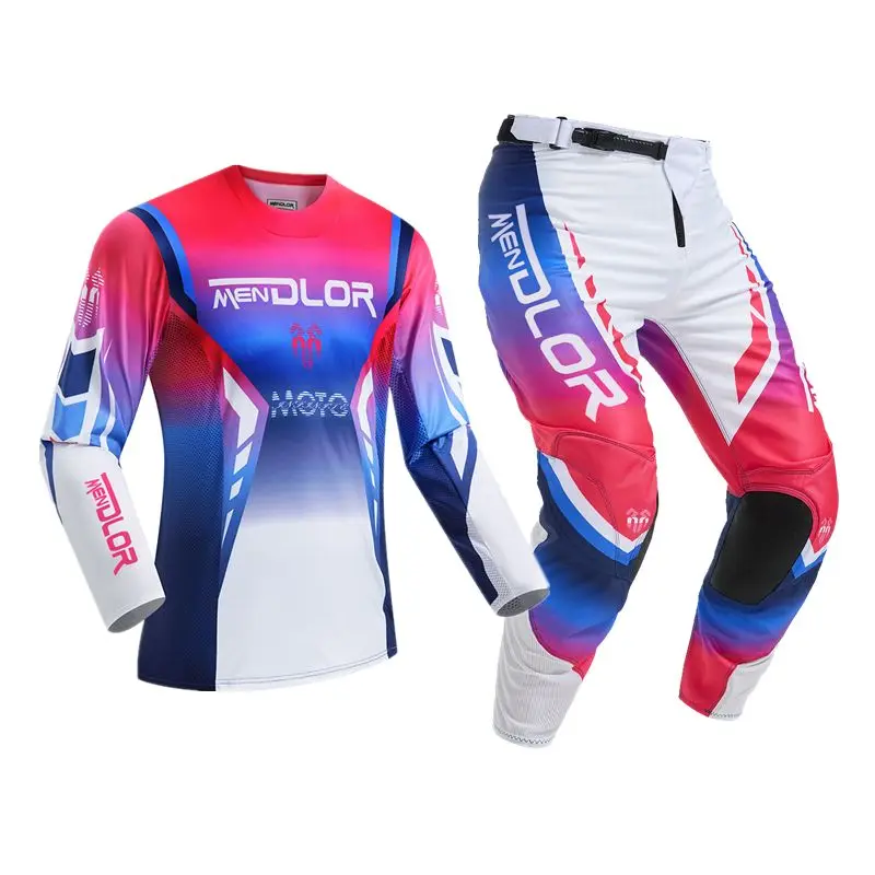 2025 Jersey Set Off Road Motorcycle Race Gear Dirt Bike Mendlor  Motocrossx Gear Set Motorcycle Racing Pant MX Suit