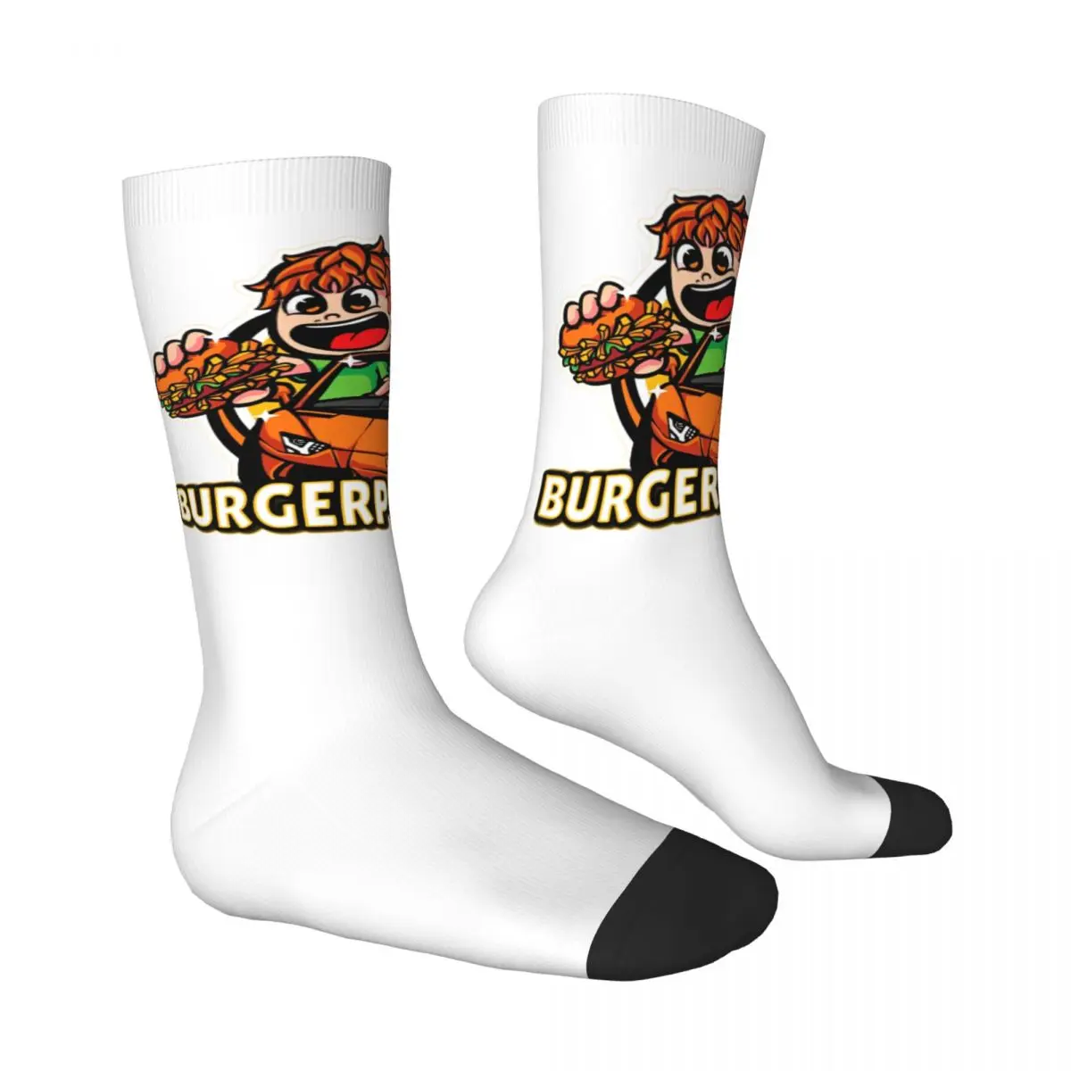 Burgerpommes Icrimax-Calcetines antideslizantes para parejas, medias cómodas de Anime Kawaii Y2k, calcetines de invierno para correr, regalo de diseño