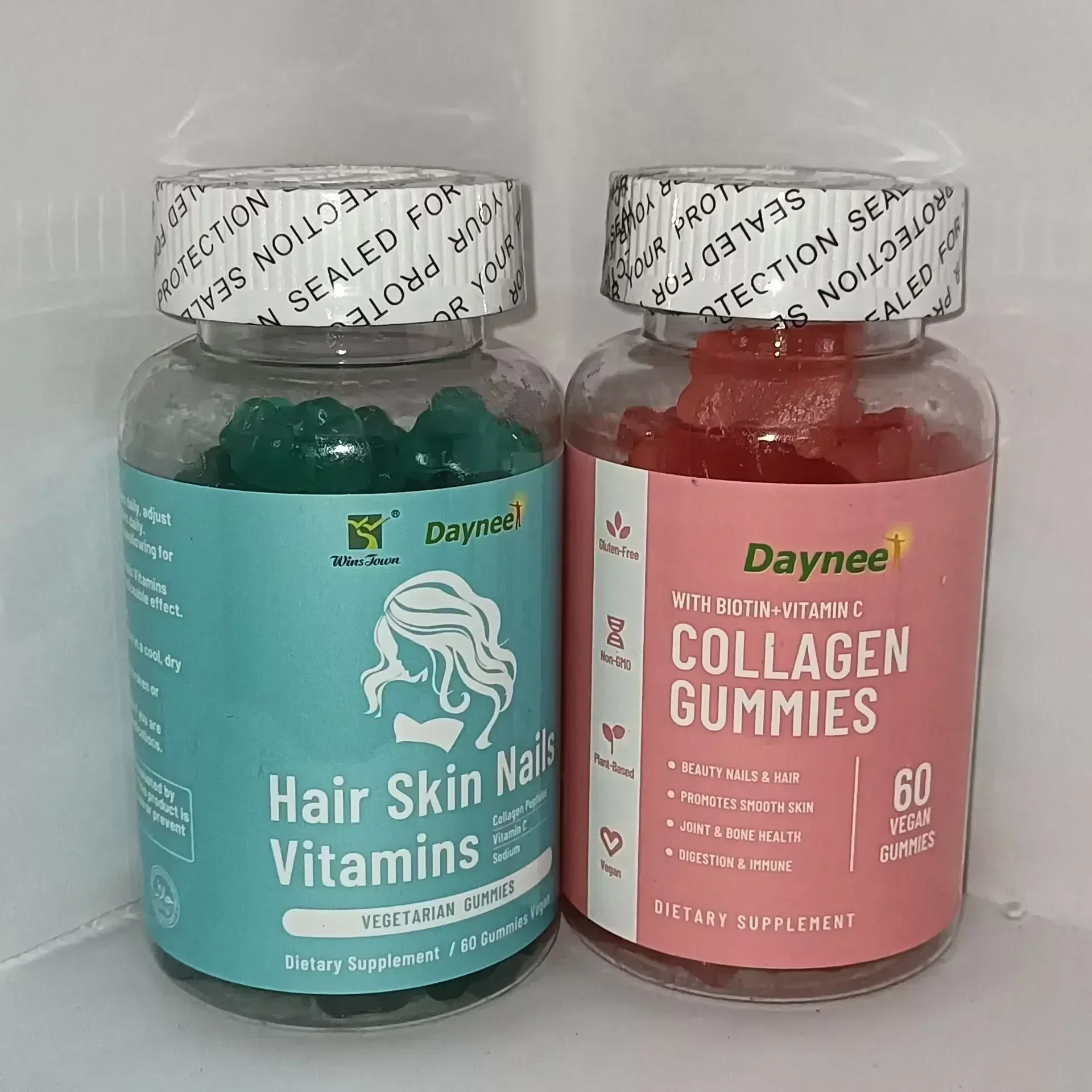 

1 set biotin gummies+collagen gummies to enhance immunity supplement nutrition promote growth enhance fat metabolism