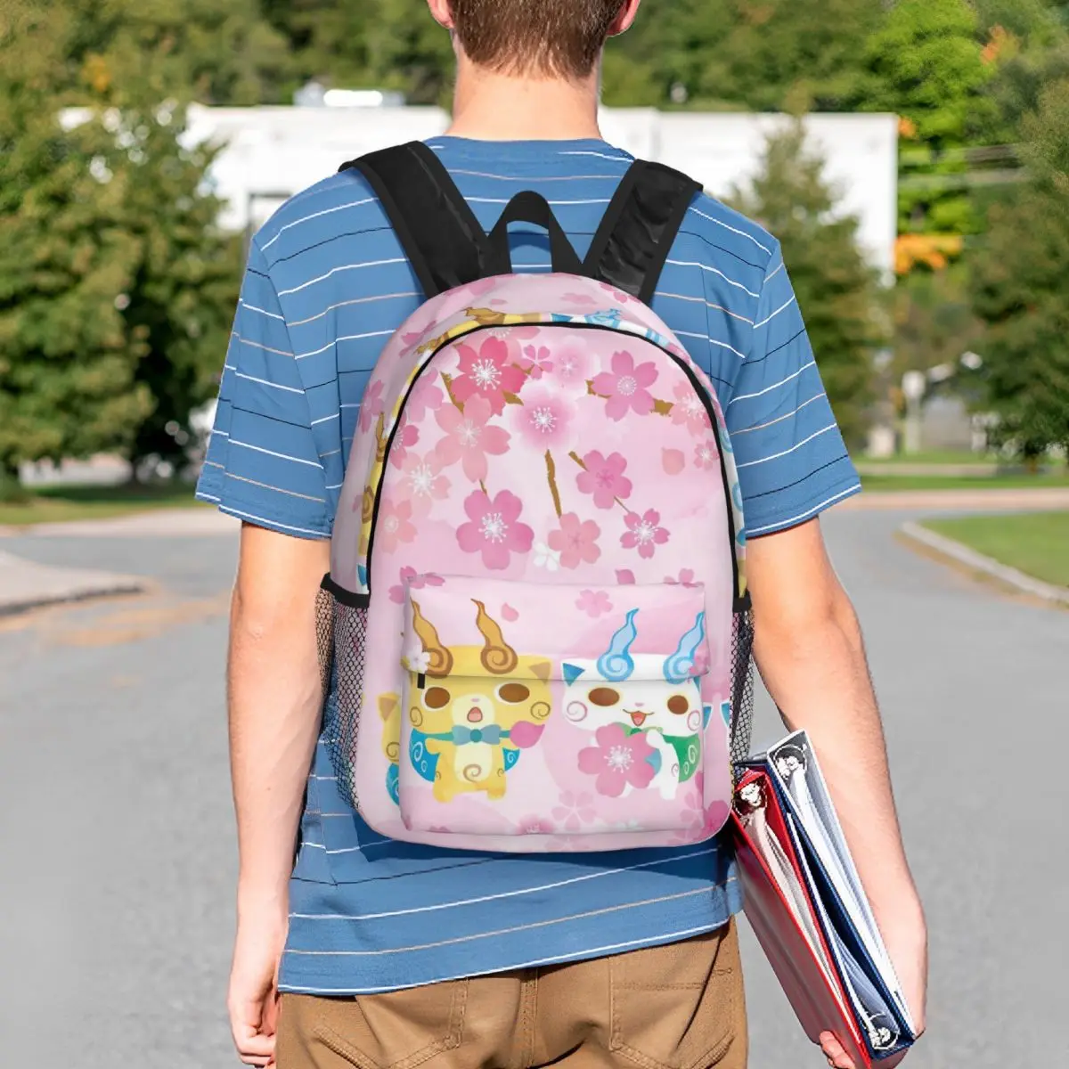 Yo-Kai Watch Cartoon Game Backpack Student Boys Girls BookBag Men Women School Bag Laptop Shoulder Bags