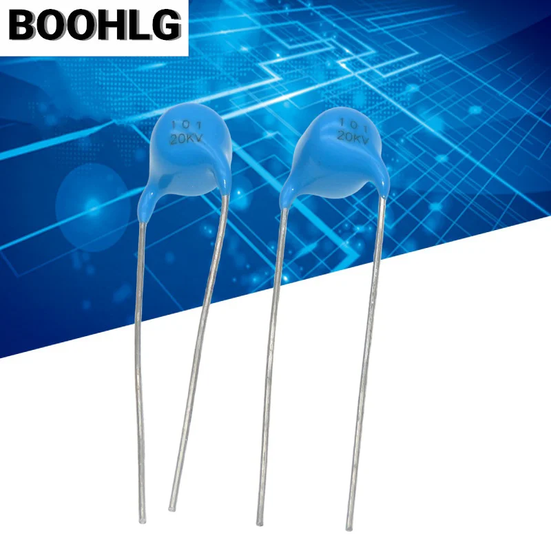 10PCS 20KV 101 100PF high-voltage ceramic capacitor voltage doubling boost circuit negative ion generator 20kV