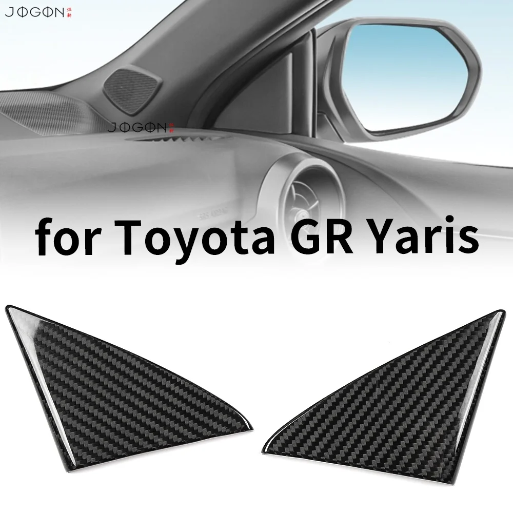 

Для Toyota GR Yaris 2025: Декоративная накладка на треугольное окно и защита передней стойки (A-стойки) из настоящего карбона