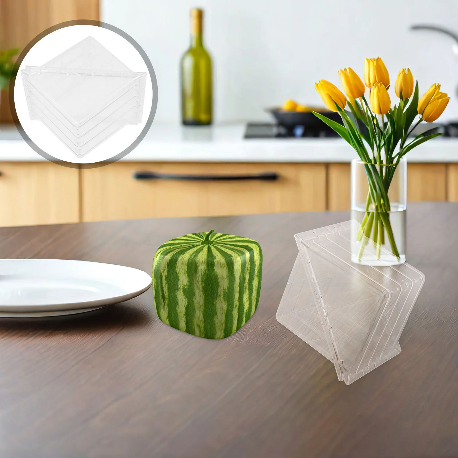 

Watermelon Growth Mold Lightweight Transparent Premium Pc Garden Tool Fruit Molding Tool Watermelon Shaping Mold