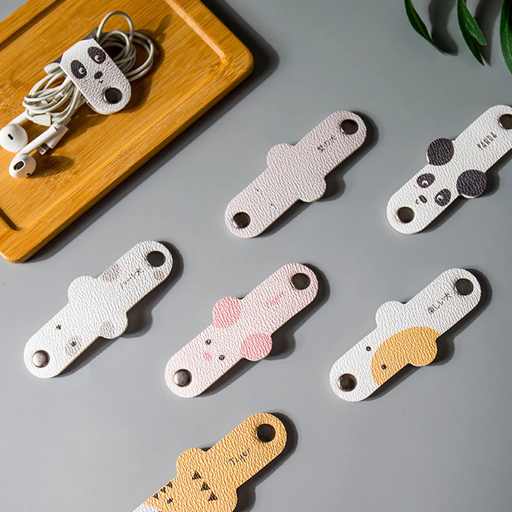 

2 Pcs Earphone Cable Cord Winder Cables Organizer Charging Holder Cords Wire Organizers