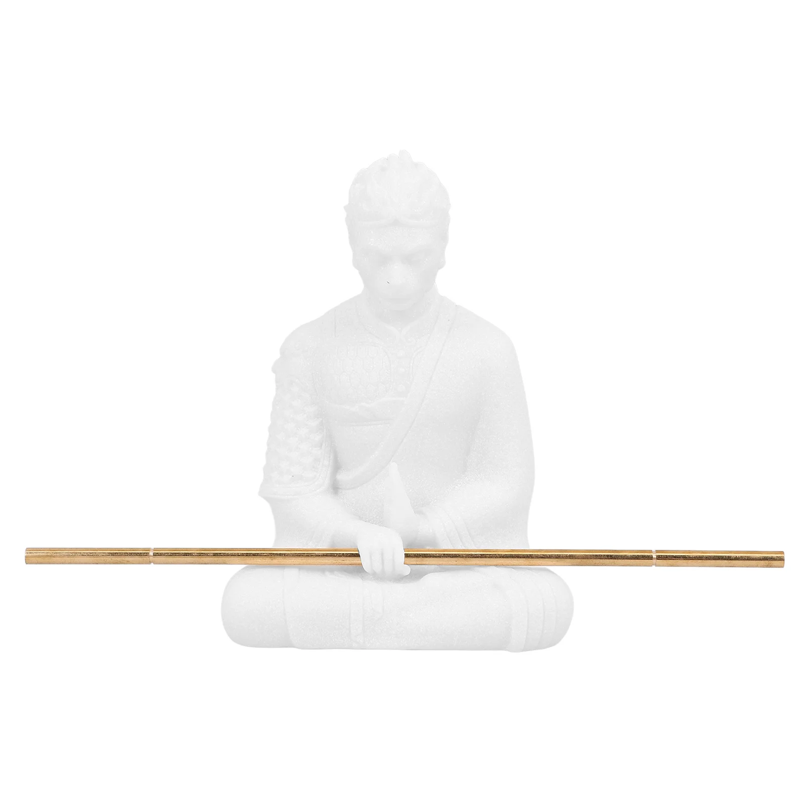 

Resin Monkey Buddha Statue Compact Monkey King Sculpture Perfect Desktop Decoration Home Office Tabletop Decor