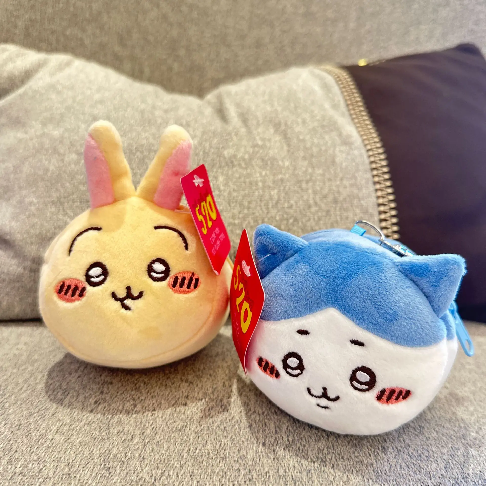 かわいいちいかわハチワレウサギ漫画かわいい財布ぬいぐるみペンダントキーホルダー人形おもちゃ