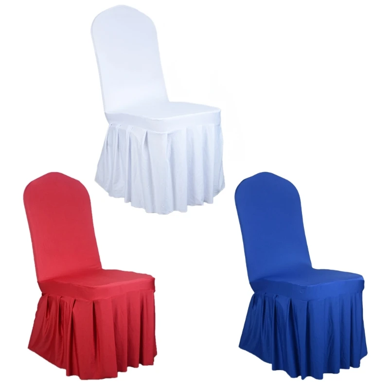 Easy Install Stretch Chair Cover, NonSlip Washable Seats Wrap for Kitchen and Workspaces Removable Chair DropShipping