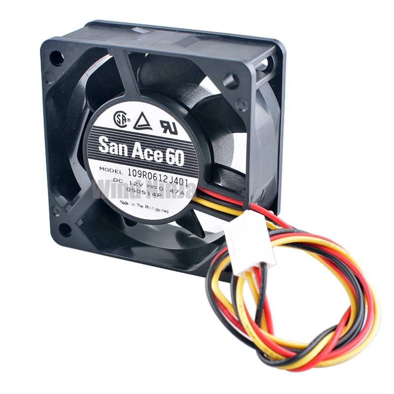 6 6cm 60mm kipas 60x60x25mm DC12V 0.47A 3pin Dual ball bearing cooling fan untuk chassis CPU power supply