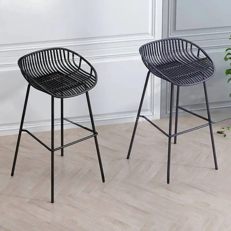 

Stools For Kitchen Gaming Chair Nordic Bar Chairs Armchair Wooden Cheap Counter Salon Mid-century Comfortable Transparent High