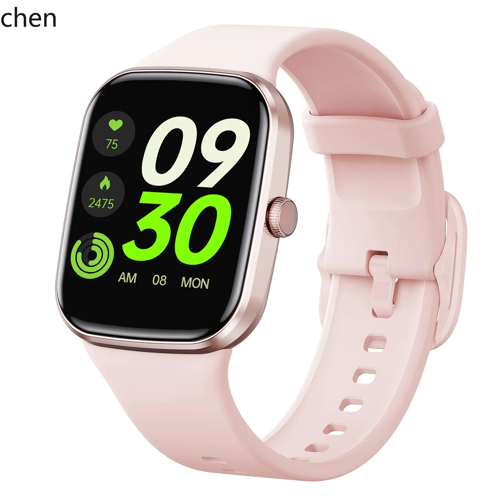 

V9 smartwatch: new model with heart rate & temperature monitoring, message alerts, sports tracking, waterproof, and pedometer