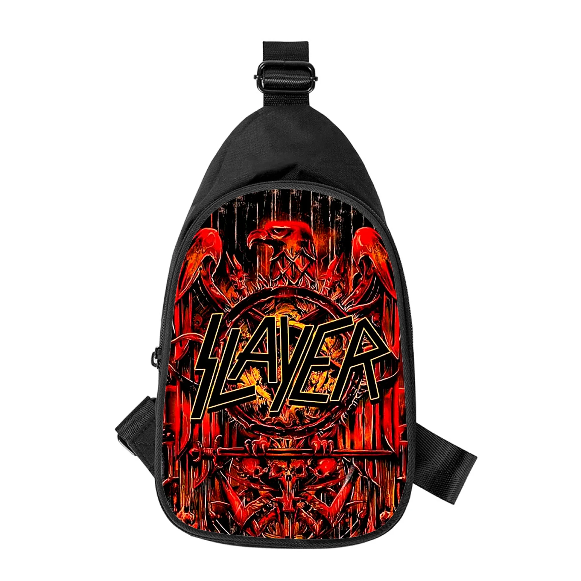 Slayer Thrash Metal 3d Print Nieuwe Mannen Cross Borst Tas Diagonaal Vrouwen Schoudertas Echtgenoot School Taille Pack Mannelijk Borstpakket