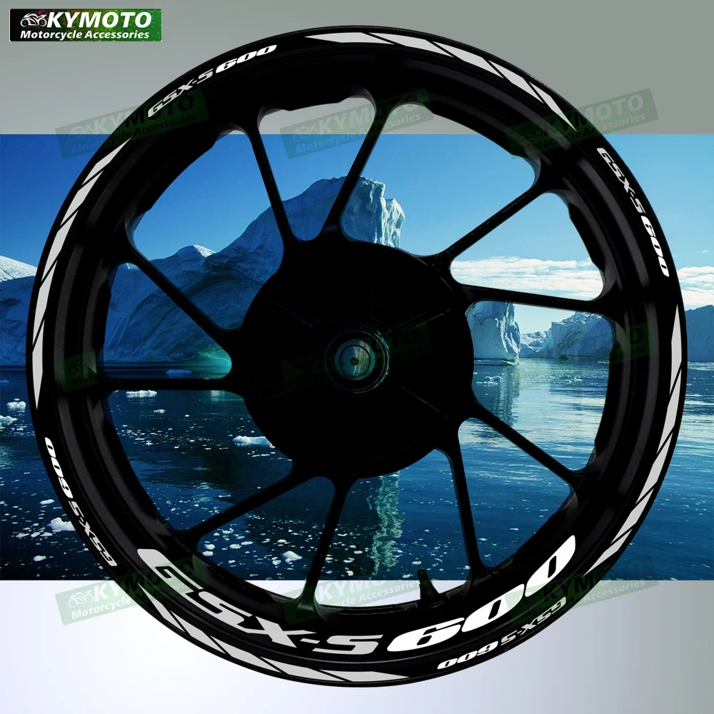 

For GSX-S600 GSXS600 motorcycle accessories 17 inch front and rear wheel decals fairing wheel hub reflective strip stickers
