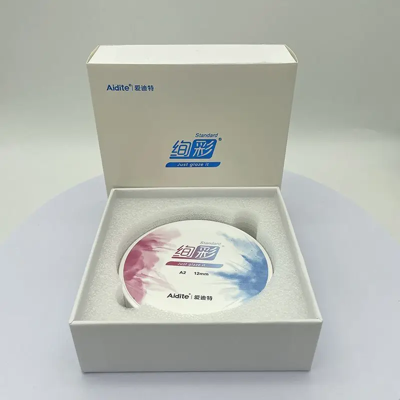 Aidite All Porcelain Denture Zirconia Ceramic Block Aidite Colorful Standard Color Zirconium Only Glazed High Strength