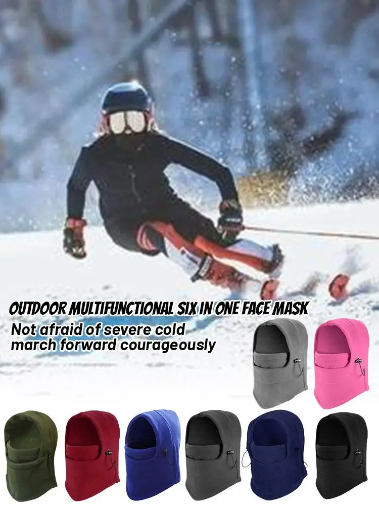 AliExpress Winter Cycling Balaclava Windproof Fleece Face Mask Cover, Thermal Ski Mask For Men Women Thickened Hood For Outdoor Riding