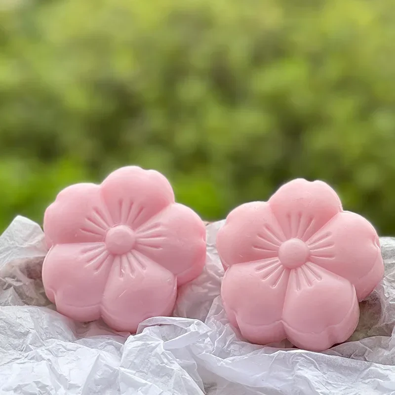 Cherry Blossom Aroma Soap Plant Essential Oil Bath Soap Face Wash Makeup Remover Body Fragrance Long-lasting Handmade Soap New