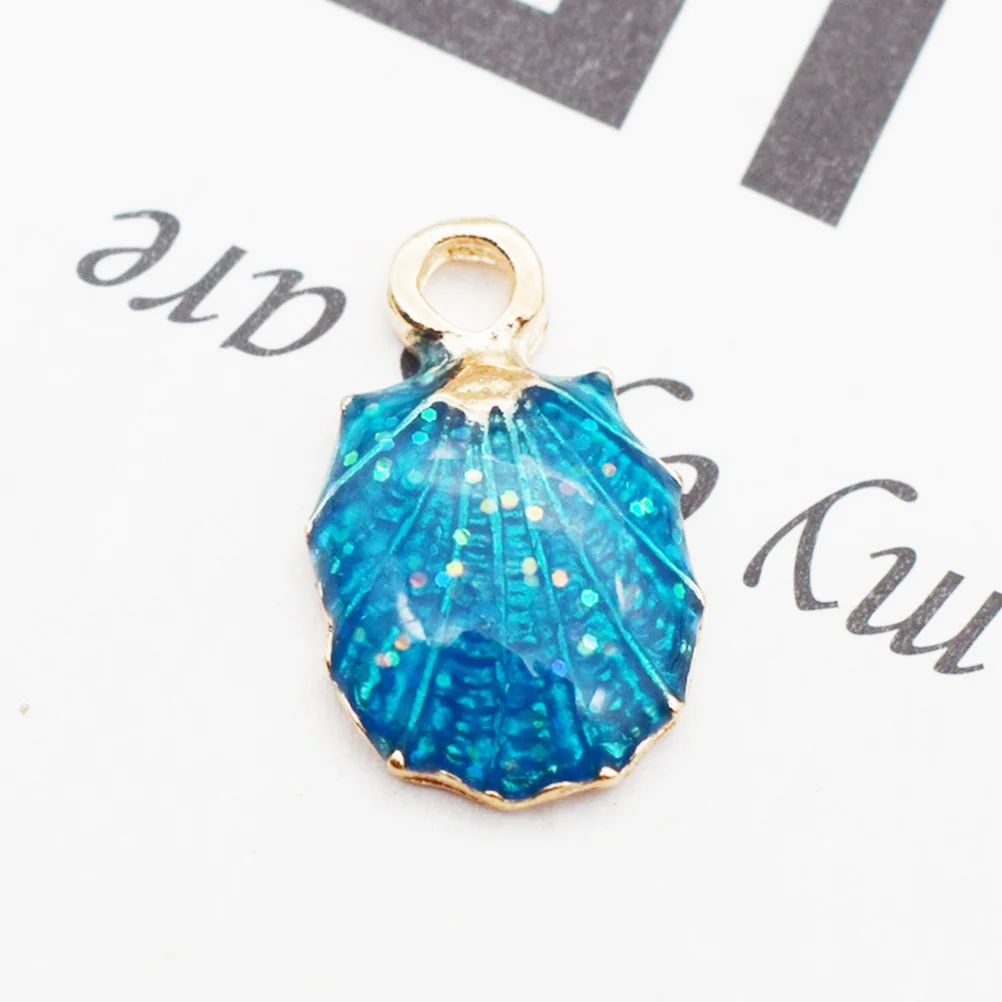

28 Pcs Alloy Shell Pendant Design Accessory Occasions Earring Accessories Daily Use