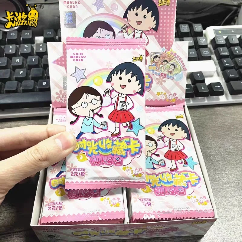 

KAYOU Chibi Maruko-chan Card Time Collection Cards Beginner Pack Vol.1 Rare CR Cards Anime Characters Collection Card Toy Gift