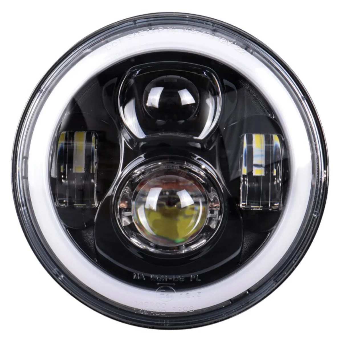 2025 5,75-дюймовые светодиодные фары 84 Вт, 6000 К, 5,75-дюймовое стекло, новый дальний интегрированный внедорожник и мотоцикл (901, 5,75 дюйма) J901