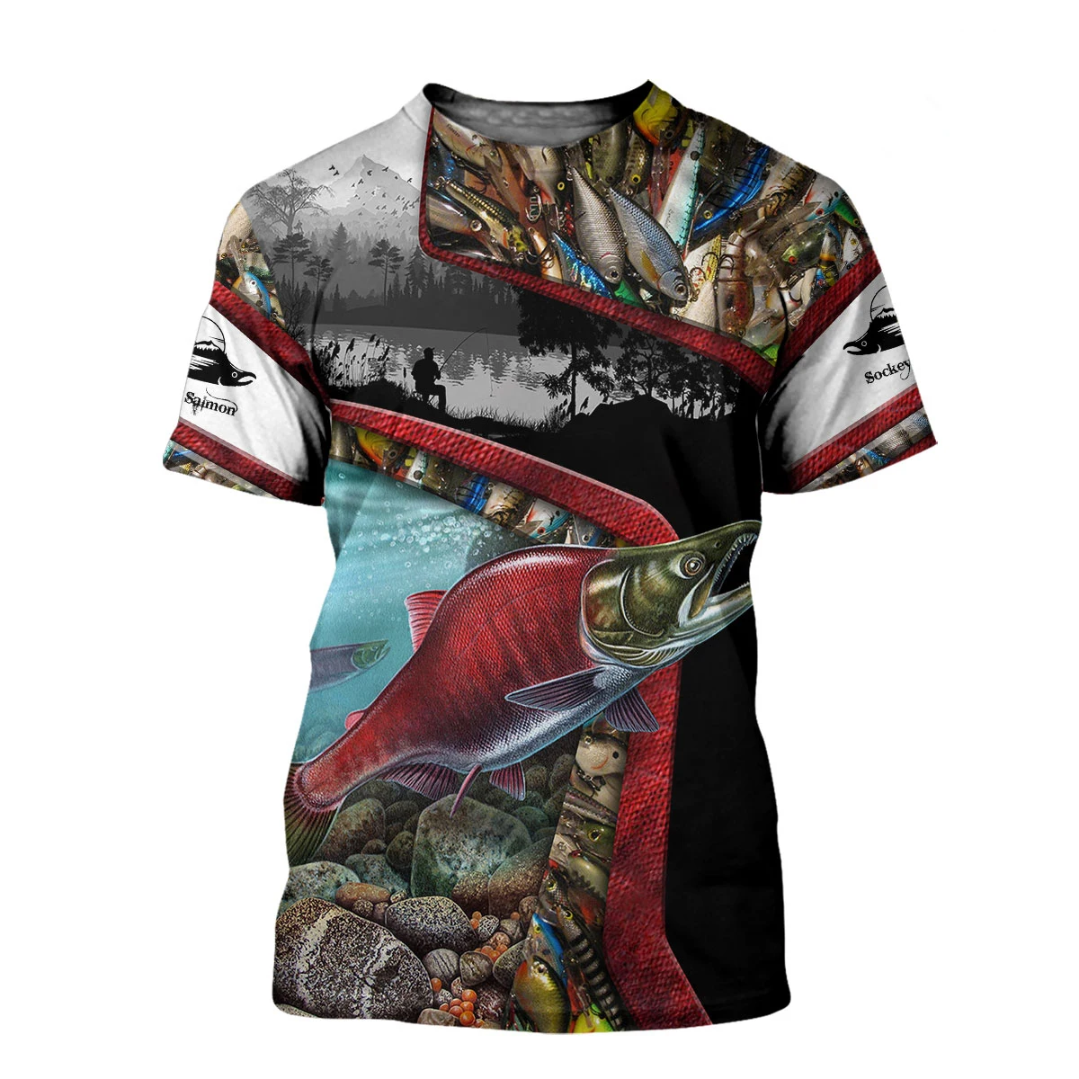 Beautiful Carp Fishing 3D All Over Print men t shirt Harajuku Fashion Short sleeve shirt summer streetwear Unisex tshirt 100-6XL