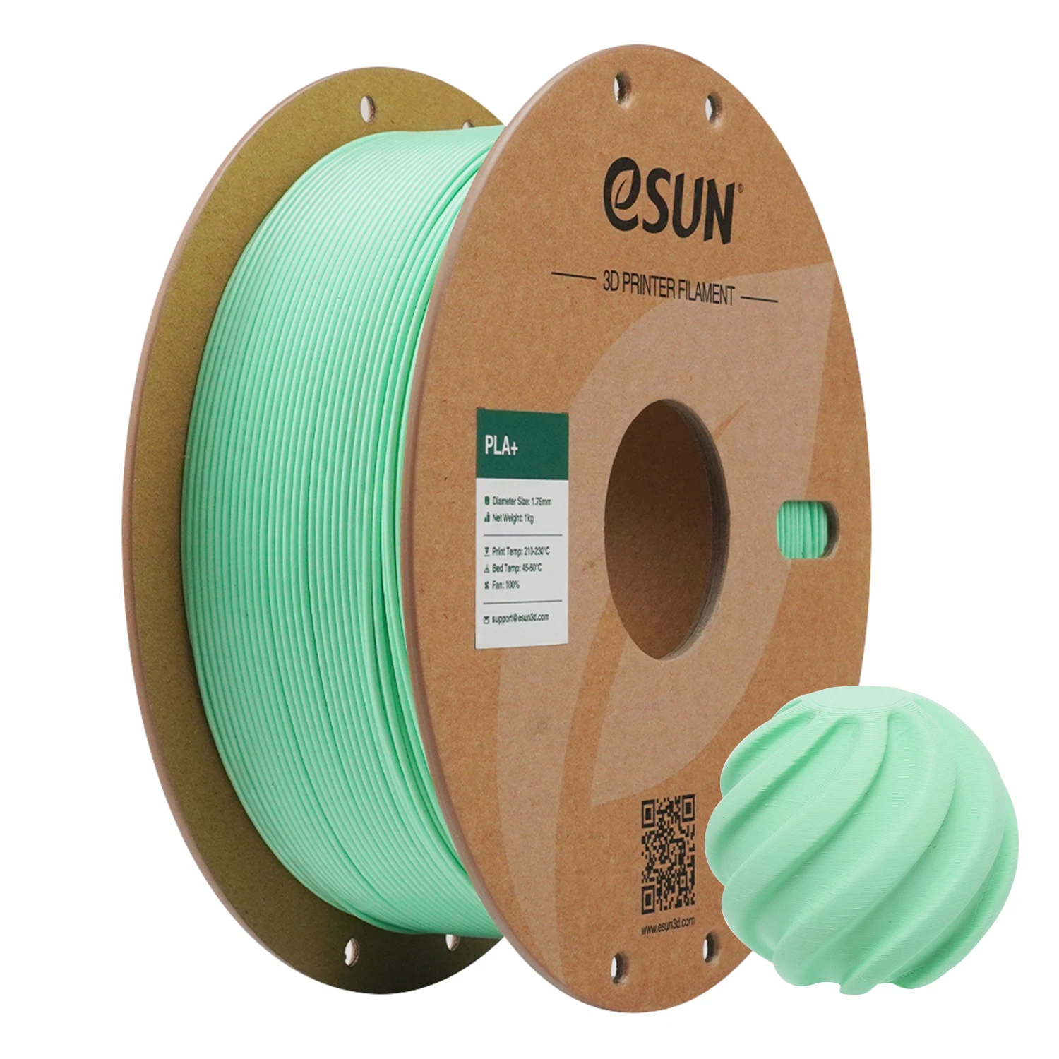 eSUN 3D Filament PLA + Voor Bambu Lab Raise3D 1.75 MM 1 KG PLA Plus 3D Printer Filamenten Verbeterde Kleur PLA + 3D Printing Materiaal