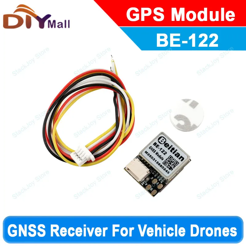 Beitian BE-122 GPS Integrated Module With Antenna M10050 Chip GNSS Ultra-Low Power Receiver For Drone FPV RC Vehicle DIY Project