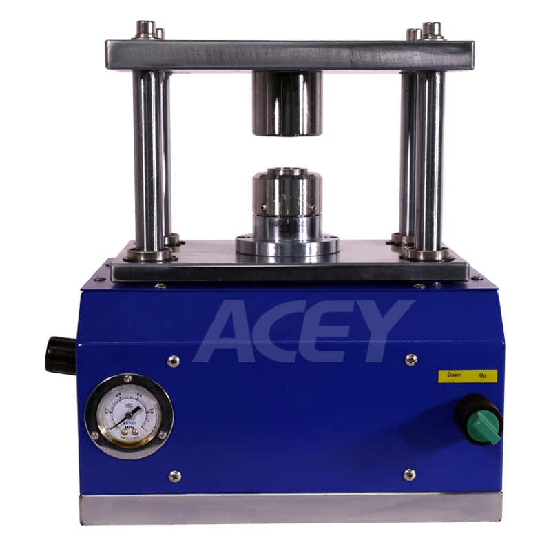 CR2032 CR2025 CR2016 Lab Button Cell Battery Pneumatic Sealing Machine Coin Cell Crimping Machine for Lab Research