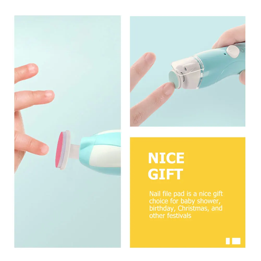 

18pcs Baby File Pads Trimmer Replacement Grinding Heads for Newborns Electric Grinder Infant Nail Care Tool Nail File Supply