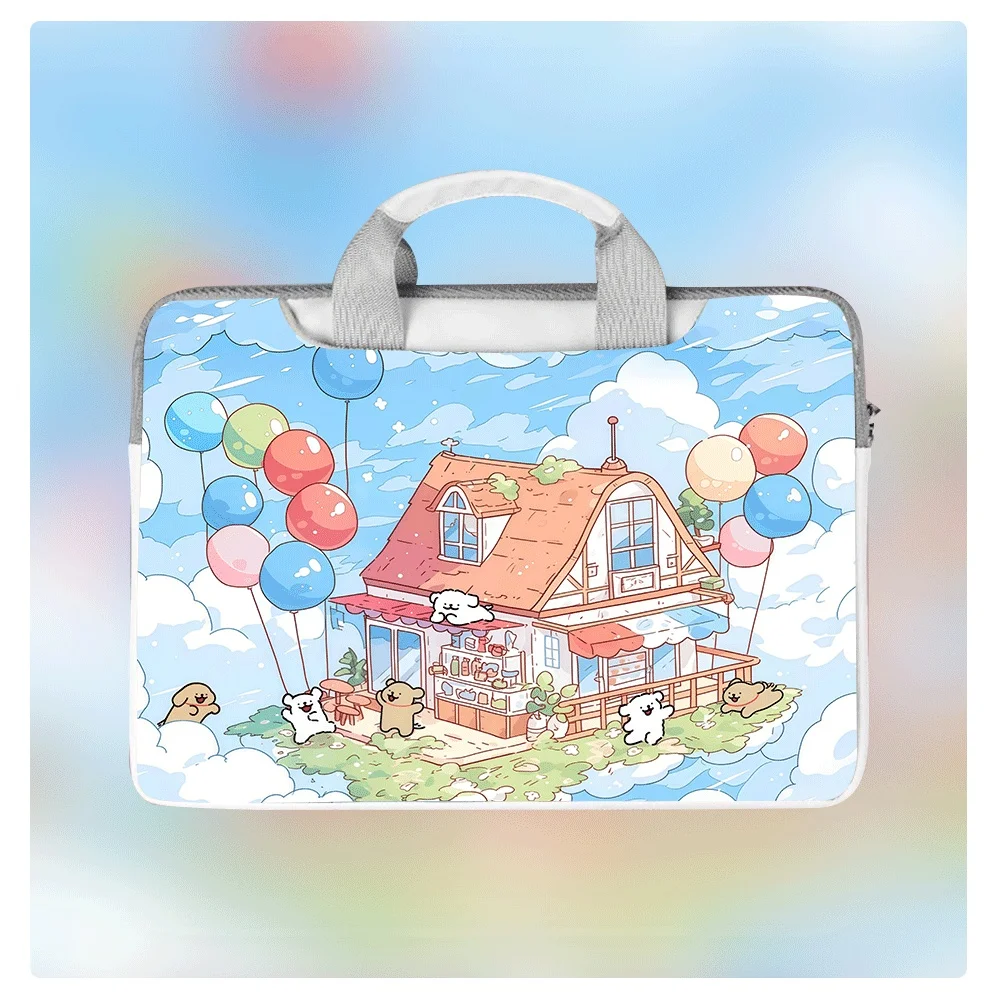 

Новая сумка-мессенджер для ноутбука с мультяшным рисунком собаки, водонепроницаемая, с HD-печатью, для ноутбуков 13.3, 14, 15.6 дюймов, портфель, вместительная сумка для хранения, праздничный подарок