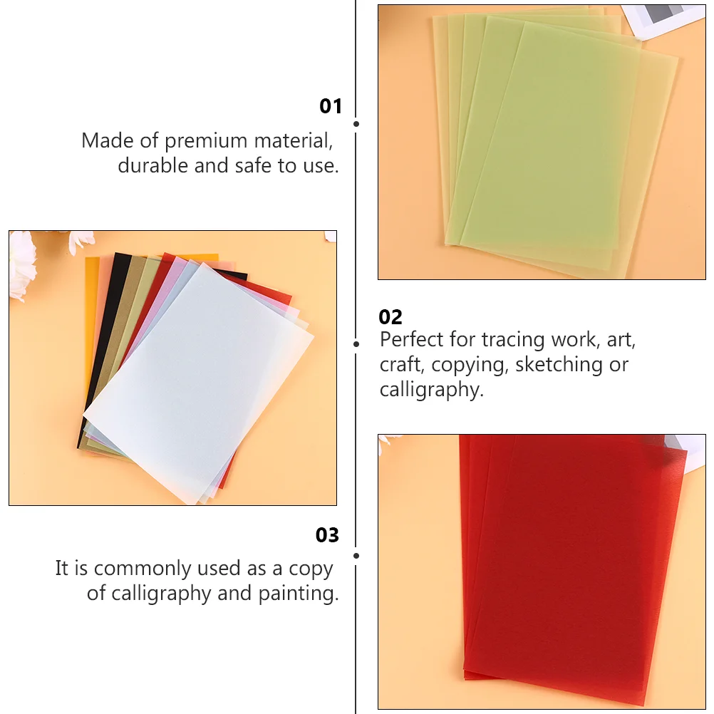 Blue Vellum Paper Color Transfer A4 Printer Printing Engineering Drawing Colorful Calligraphy Copy