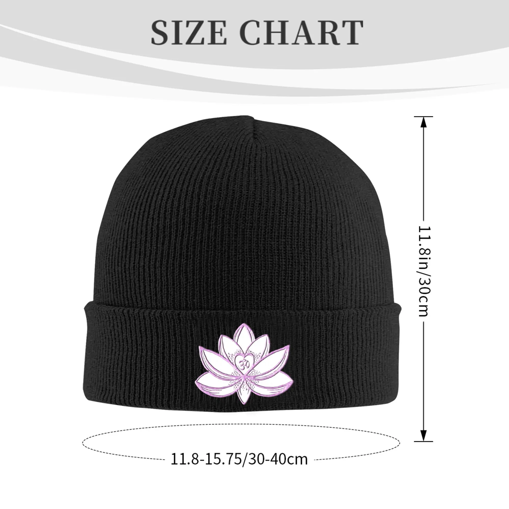 Om Yoga Lotus Flower Religious Buddha Mandala Meditation Spiritual Buddhist Winter Skullies Beanies Hat Knitted Hats Bonnet Caps