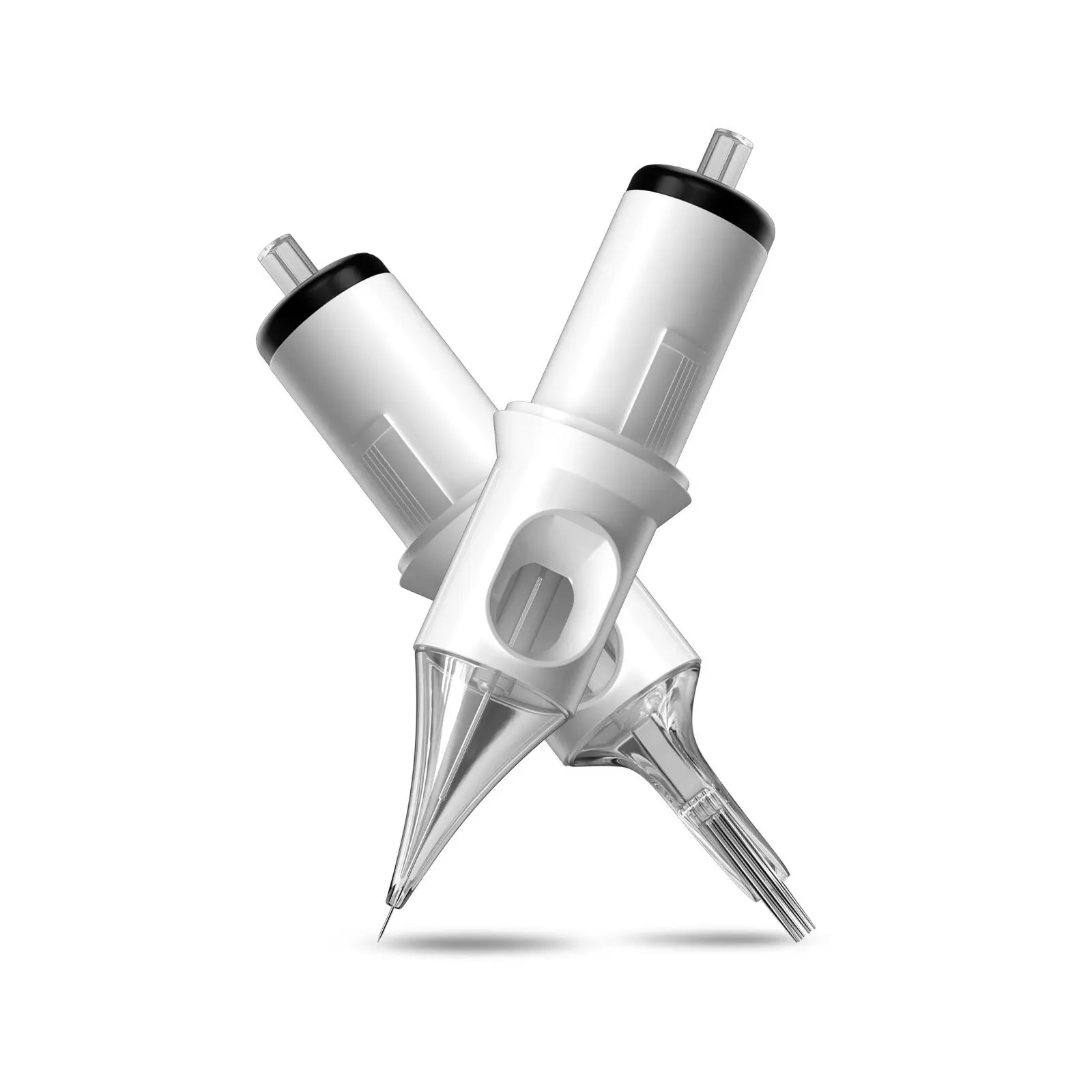 

Одноразовый картридж для татуировки, игла медицинского класса, пластик из нержавеющей стали, стерилизованный газом e o, прозрачный наконечник, противоскользящий корпус, нежный