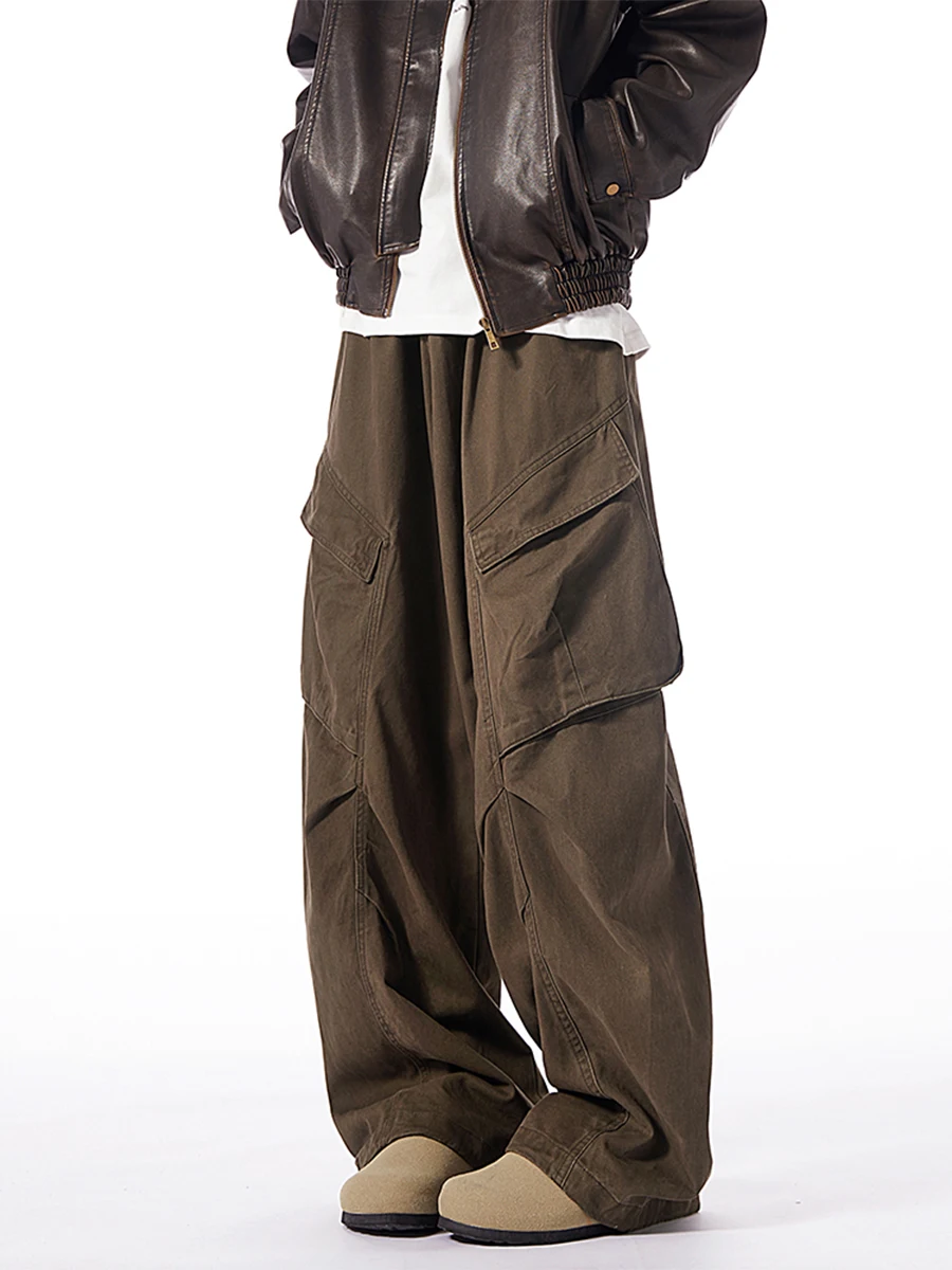 

Мужские повседневные брюки Cleanfit American Style, осенне-зимние, свободные, широкие, рабочие, модные, для студентов