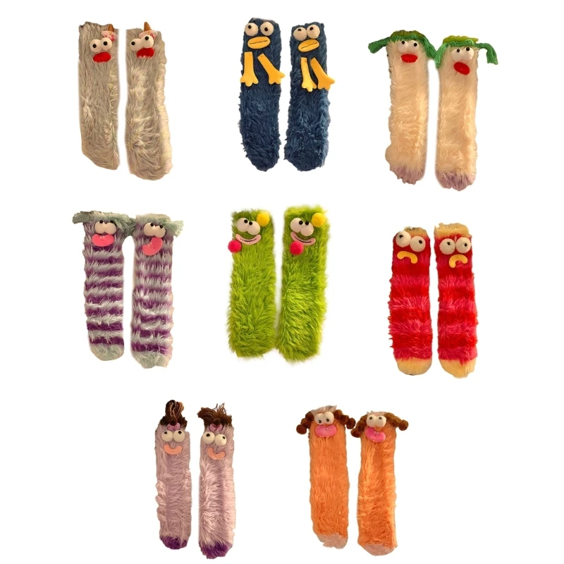 

Women Fuzzy Sock Cartoon Socks Soft Slipper Socks Home Sleeping Socks