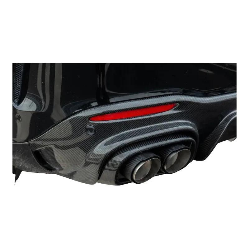 B نمط ألياف الكربون بوديكيت الجبهة شفة ممتصة للصدمات الخلفية الجانب التنانير الجناح غطاء مرآة مصبغة لمرسيدس W167 GLE 350/450/580/53/63s