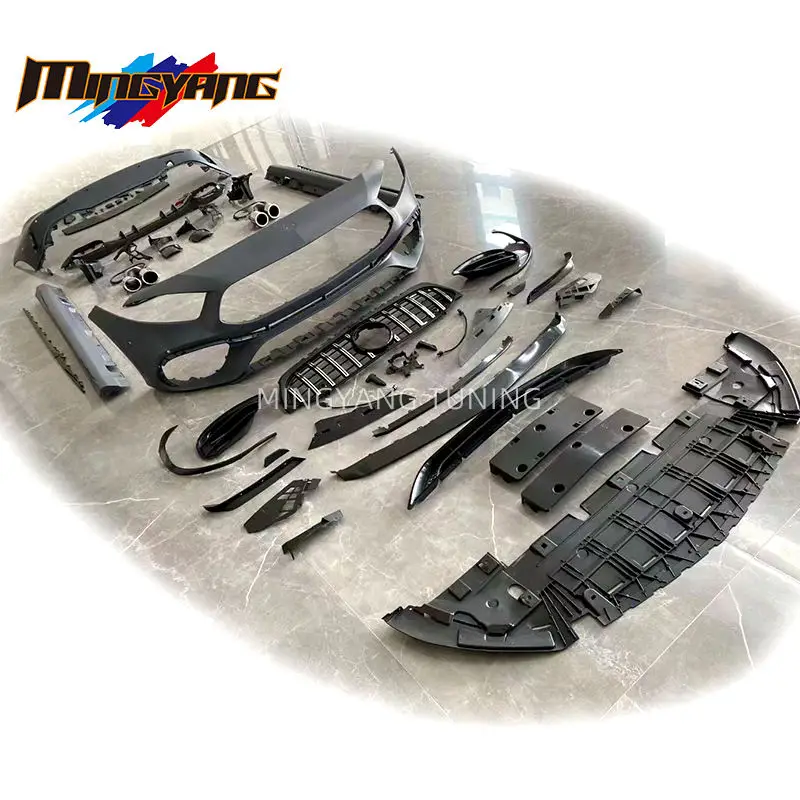 

Лидер продаж, автомобильные бамперы в стиле AMG A45, комплект кузова для BENZ W177 Sedan A200 2019, Bodykit