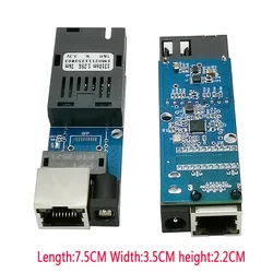 Fiber Optical media converter 1 port sfp to 1 rj45 gigabit optical fiber ethernet for ip camera mini 10/100/1000M