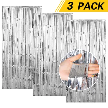 1米*2米雨簾派對裝飾母親節生日婚禮單身派對畢業典禮聖誕節背景簾 10 最佳銷售 畢業裝飾 - №1