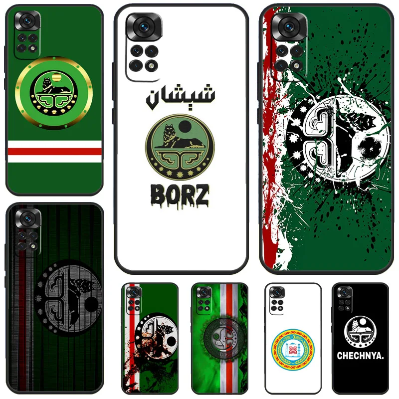 Chechnya Chechen Flag Case For Xiaomi Redmi Note 12 11 8 9 10 13 Pro 12S 11S 10S 9S Redmi 13C 9C 10C 12C Cover