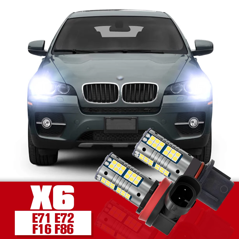 

2pcs LED Accessories Daytime Running Light DRL For BMW X6 E71 E72 F16 F86 2008 2009 2010 2011 2012 2013 2014 2015 2016 2017