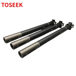 TOSEEK-Carbon Seatpost for MTB Road and Mountain Bike, Bicycle Seat Post, 27.2mm, 30.8mm, 31.6mm x 400mm, 450mm, Bike Parts